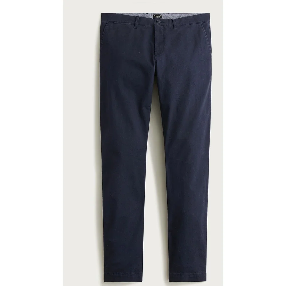 J.Crew 484 Slim Fit Stretch Chino Pants Mens 36x32 Navy Blue Re-Imagined Cotton